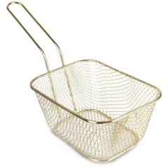 Koszyk na frytki złoty 24x10,5x13 cm