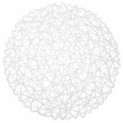 Podkładka pod talerz sztućce okrągła / mata kuchenna papierowa biała 35 cm