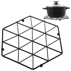 Podstawka pod garnek metalowa czarna RADKA 22,5 cm