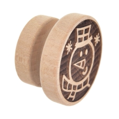 Stempel pieczątka dekorator do ciastek drewniany bałwan 5,5 cm do dekoracji