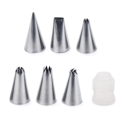 Tylki końcówki do dekoracji 6x + adapter do dekoracji ciast ciastek tortów
