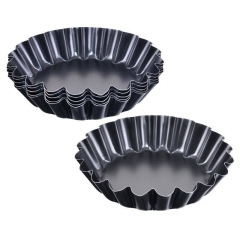 Foremki formy na tartaletki mini tarty metalowe zestaw 6 szt. 9 cm babeczki