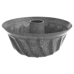 Forma metalowa do pieczenia babki ciasta granitowa 24,5cm GRANDE wzór kwiat