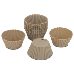 Forma silikonowa do pieczenia muffinek na muffinki komplet foremek 6,5 cm zestaw 12 sztuk