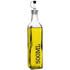 Butelka na oliwę ocet z dozownikiem szklana 500 ml