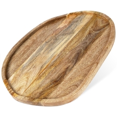 Deska do krojenia drewniana / taca do serwowania 34x28 cm