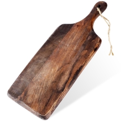 Deska do krojenia serwowania z uchwytem drewniana 40x15 cm