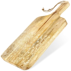 Deska do krojenia z uchwytem drewniana 38,5x19,5 cm