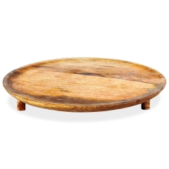Deska drewniana / taca do serwowania na nóżkach 37 cm