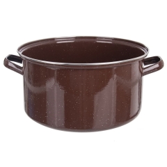 Garnek emaliowany 36 cm BROWN 15 l