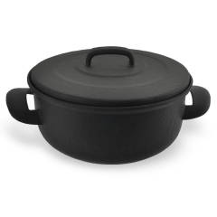 Garnek emaliowany z pokrywką 24 cm 4 l