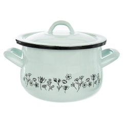Garnek z pokrywką emaliowany 16 cm LOUKA 2,3 l