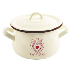 Garnek z pokrywką emaliowany 16 cm TONCA 2,3 l
