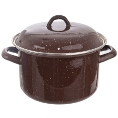 Garnek z pokrywką emaliowany 18 cm 2,5 l