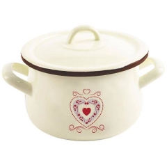 Garnek z pokrywką emaliowany 20 cm TONCA 4,8 l
