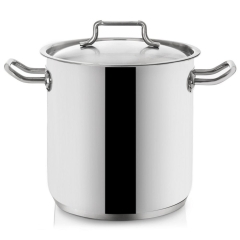 Garnek z pokrywką stalowy 24 cm 11 l