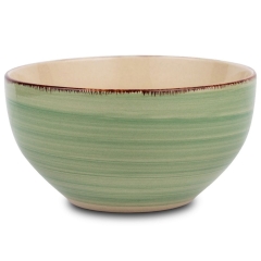 Miseczka ceramiczna zielona 750 ml salaterka na zupę ramen duża miska
