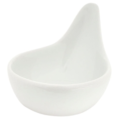 Miseczka na sos dipówka porcelanowa biała 45 ml