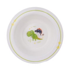 Miska dla dzieci dziecka talerz obiadowy dziecięcy dinozaur 14 cm