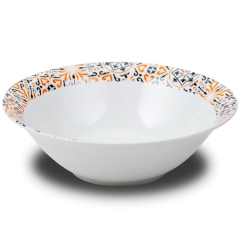 Miska porcelanowa sałatkowa do serwowania głęboka MAIOLICA ORANGE 23 cm | 1,4 l