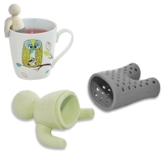 Sitko do zaparzania herbaty ziół silikonowy 5x3x8,5 cm zaparzacz do kubka