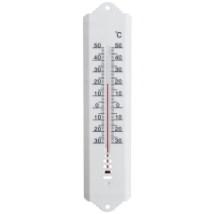 Termometr zewnętrzny wewnętrzny biały 25 cm