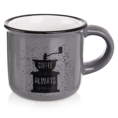 Kubek do kawy herbaty espresso ceramiczny 90 ml mały praktyczny z uchem