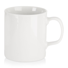 Kubek porcelanowy biały 225 ml ceramiczny z uchem klasyczny tradycyjny