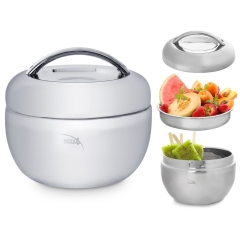 Termos obiadowy stalowy 800 ml Termomisa miska termiczna Menażka stal