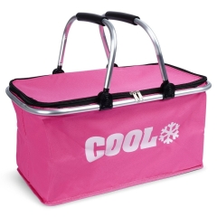 Torba termiczna koszyk różowa 35 l