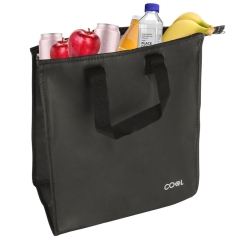 Torba termiczna na zakupy termoizolacyjna plażowa turystyczna duża czarna 20 l