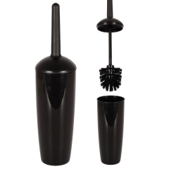 Szczotka toaletowa do WC z pojemnikiem czarna 39 cm