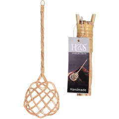 Trzepaczka do dywanów rattanowa naturalna 74 cm