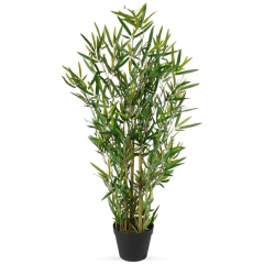 Sztuczna roślina w doniczce dekoracyjna / wysokie drzewko bambus 97 cm