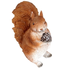 Wiewiórka figurka ogrodowa ozdobna ozdoba do ogrodu dekoracyjna siedząca 20x10x18,5 cm