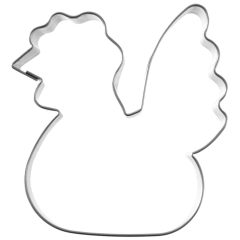 Wykrawacz cukierniczy stalowy forma do ciastek pierników kura kurka 6,5 cm