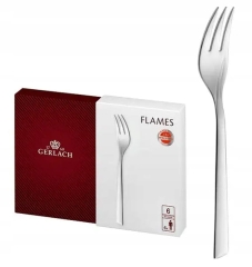 Widelczyki do ciasta desru tortu 6 sztuk GERLACH FLAMES PUDEŁKO KOMPLET