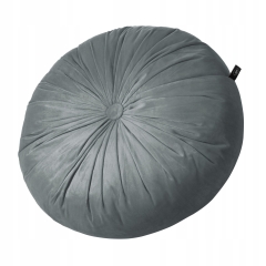 OKRĄGŁA PODUSZKA DEKORACYJNA PIKOWANA WELUR 40CM