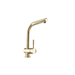 Bateria kuchenna z wyciąganą wylewką Lobio Light Gold