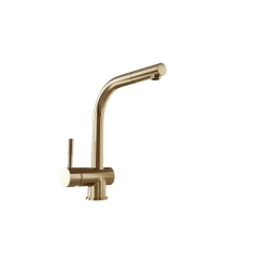 Bateria kuchenna z wyciąganą wylewką Lobio Light Gold Mat