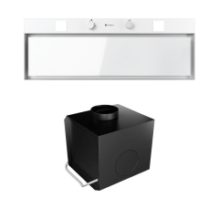 Okap kuchenny Spineiro 90.1 White + Turbina TW 2.1