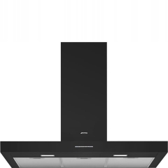 OKAP KUCHENNY KOMINOWY SMEG KBT900NE 90 cm CZARNY