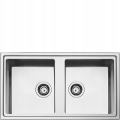 Zlewozmywak Smeg LDR862-2 stal Inox