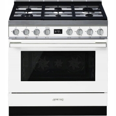KUCHNIA WOLNOSTOJĄCA Z PŁYTĄ GAZOWĄ 90x60CM SMEG CPF9GPWH BIAŁA