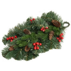 Gałązka świerkowa 15cm dekorowana