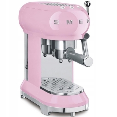 Ekspres do kawy kolbowy 15 bar 1l 3 przyciski cappuccino Smeg ECF01PKEU