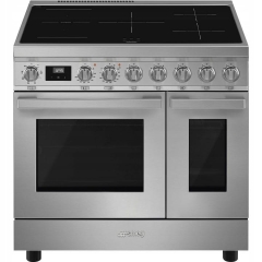 Kuchnia wolnostojąca z płytą indukcyjną 90cm Smeg CPF92IMX