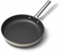 Patelnia 30cm stal nierdzewna aluminium PTFE Smeg CKFF3001CRM