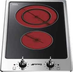 Płyta ceramiczna 31cm 2 strefy sterowanie pokrętłami Smeg PGF32C