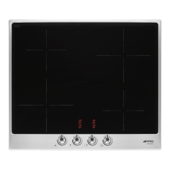 Płyta indukcyjna 60cm 4 strefy 9 poziomów Smeg SI364FXM